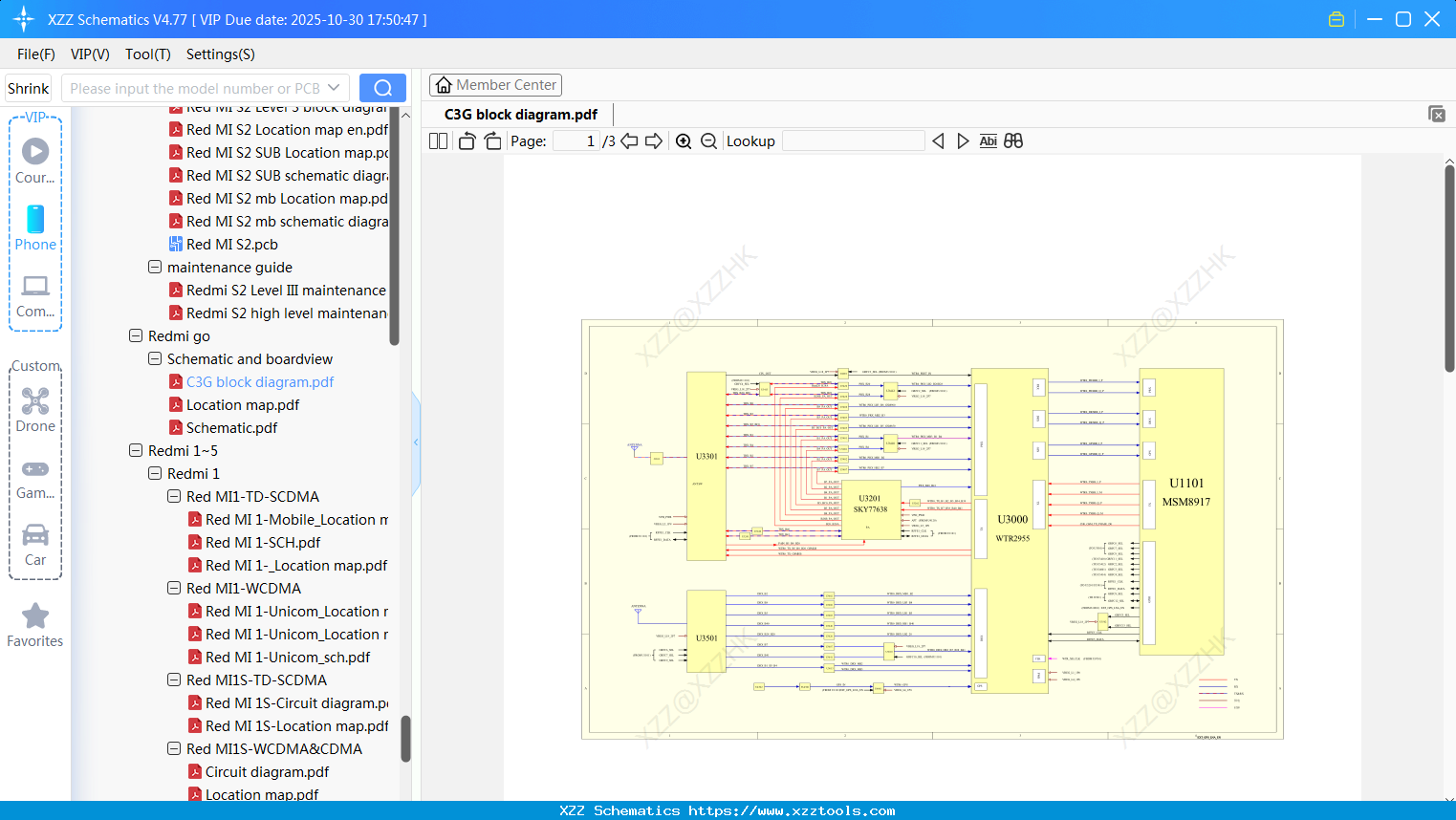 Xiaomi Redmi C3G Block Diagram